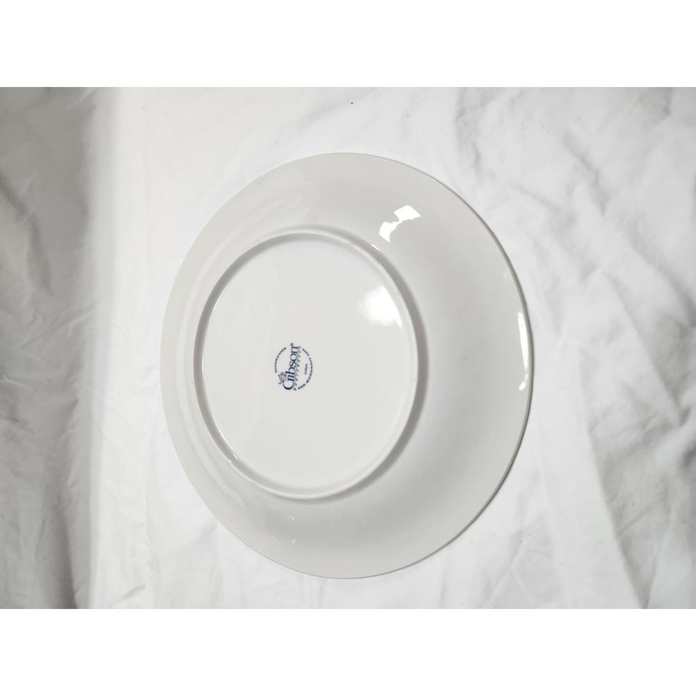 Vintage‎ Gibson  Fruit Dinner Plates Set Of 2  White - Picture 7 of 11